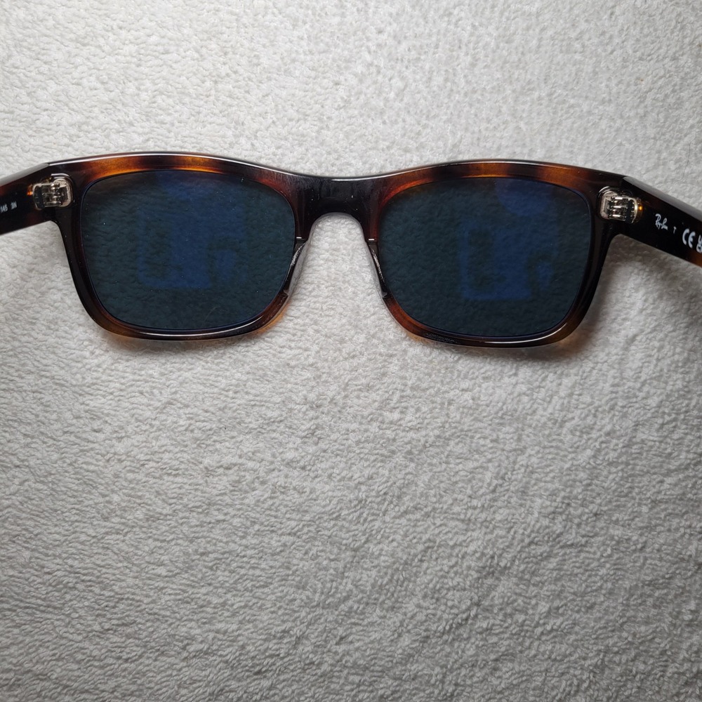 Ray-Ban RB4428 710/R5 Tortoise Black Lens Square Sunglasses Mens Womens - Picture 6 of 9